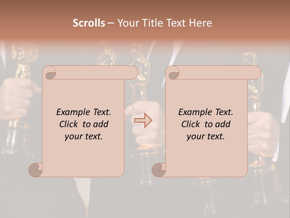 Entertainment Trophy Award PowerPoint Template