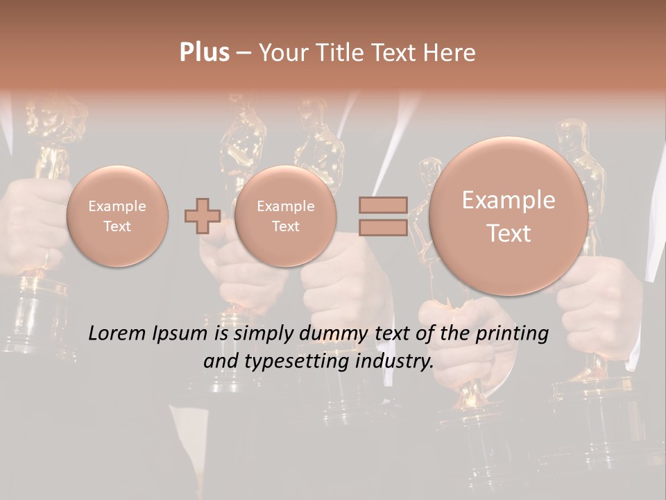 Entertainment Trophy Award PowerPoint Template