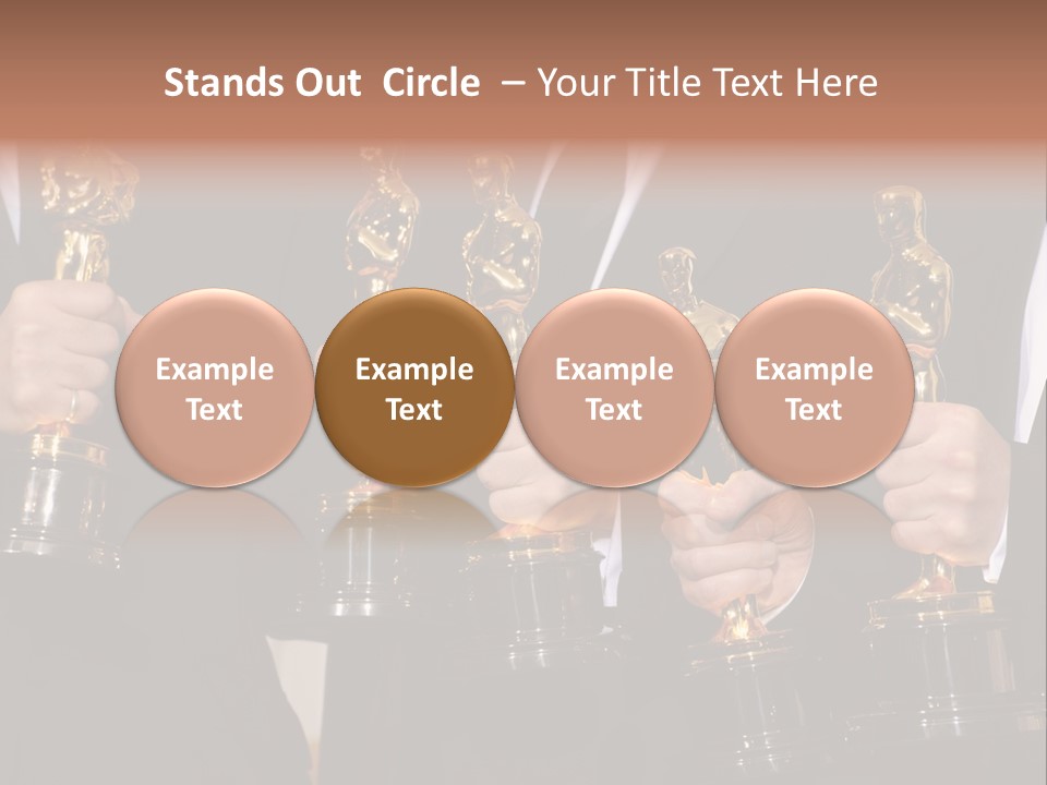 Entertainment Trophy Award PowerPoint Template