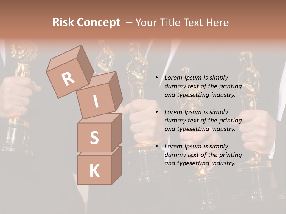 Entertainment Trophy Award PowerPoint Template