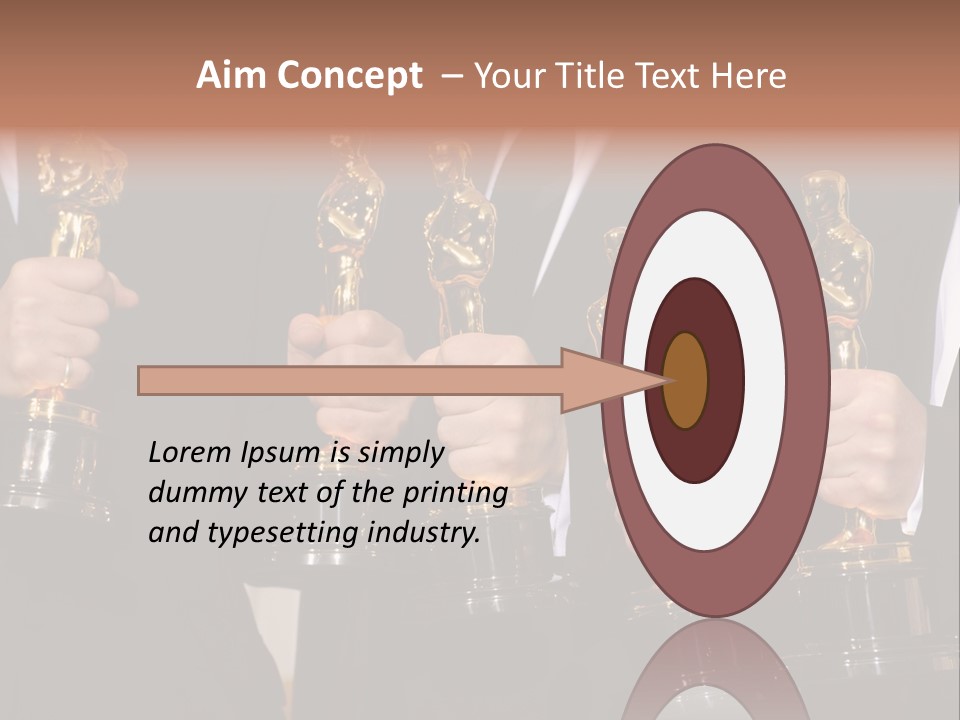 Entertainment Trophy Award PowerPoint Template