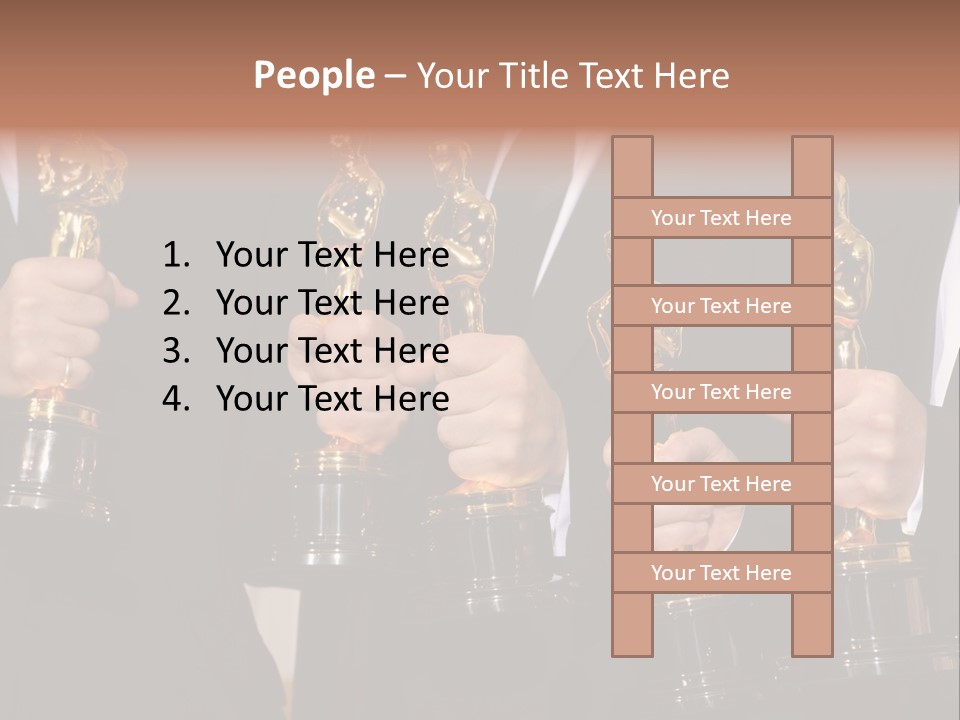 Entertainment Trophy Award PowerPoint Template