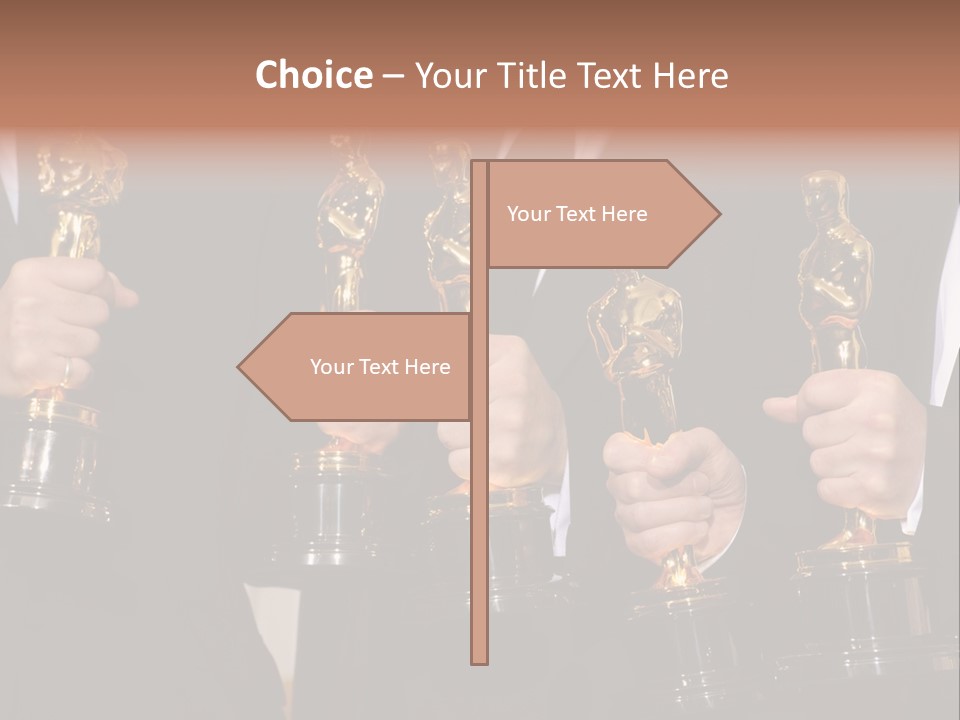 Entertainment Trophy Award PowerPoint Template