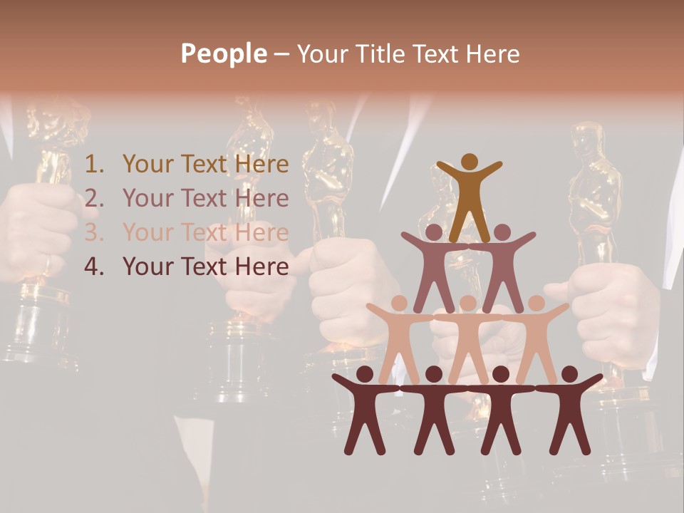 Entertainment Trophy Award PowerPoint Template