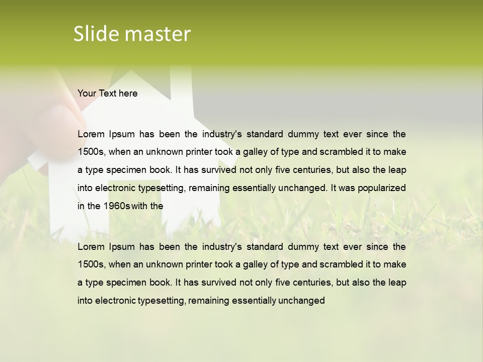 Architecture Investment Garden PowerPoint Template