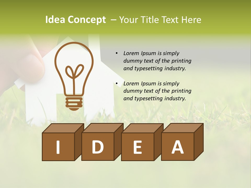 Architecture Investment Garden PowerPoint Template