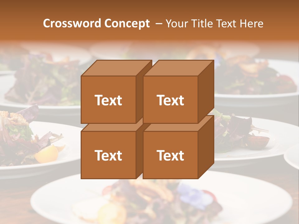 A Table Topped With White Plates Filled With Different Types Of Food PowerPoint Template