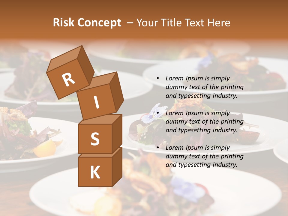 A Table Topped With White Plates Filled With Different Types Of Food PowerPoint Template