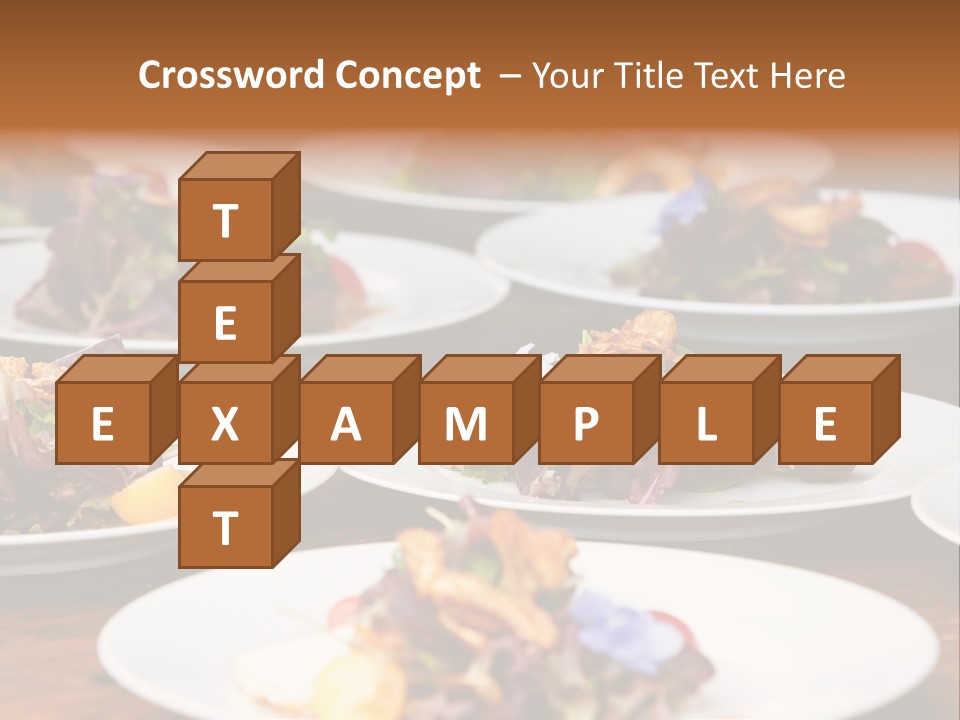 A Table Topped With White Plates Filled With Different Types Of Food PowerPoint Template