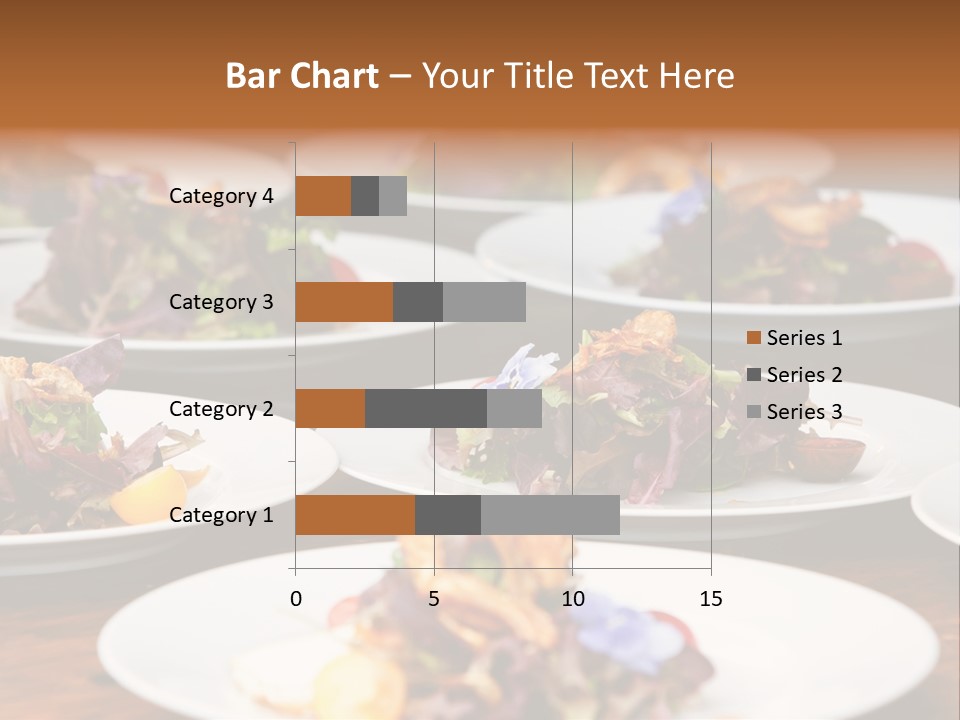 A Table Topped With White Plates Filled With Different Types Of Food PowerPoint Template