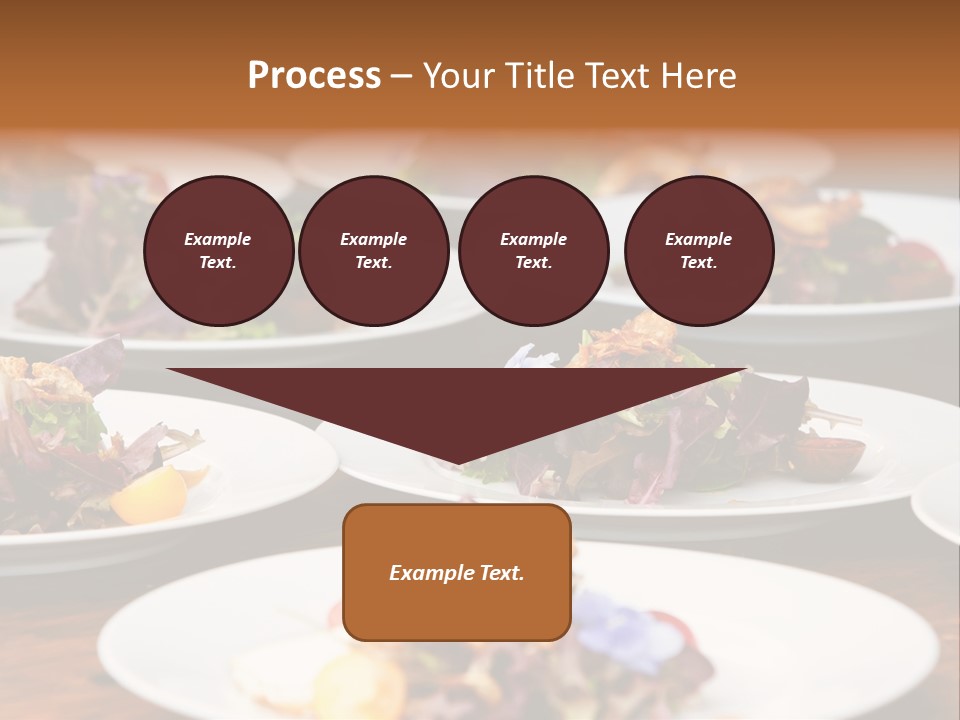 A Table Topped With White Plates Filled With Different Types Of Food PowerPoint Template