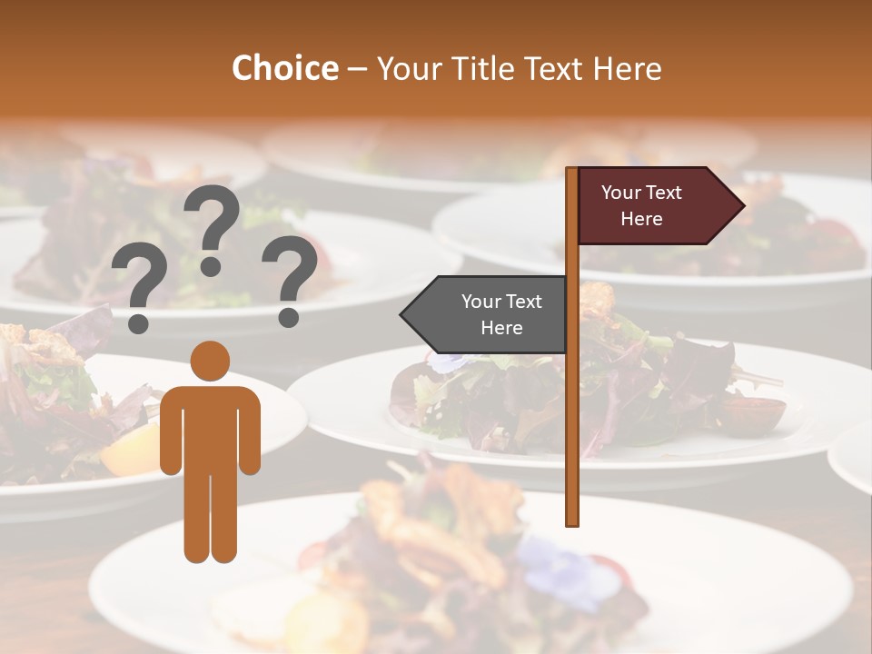 A Table Topped With White Plates Filled With Different Types Of Food PowerPoint Template