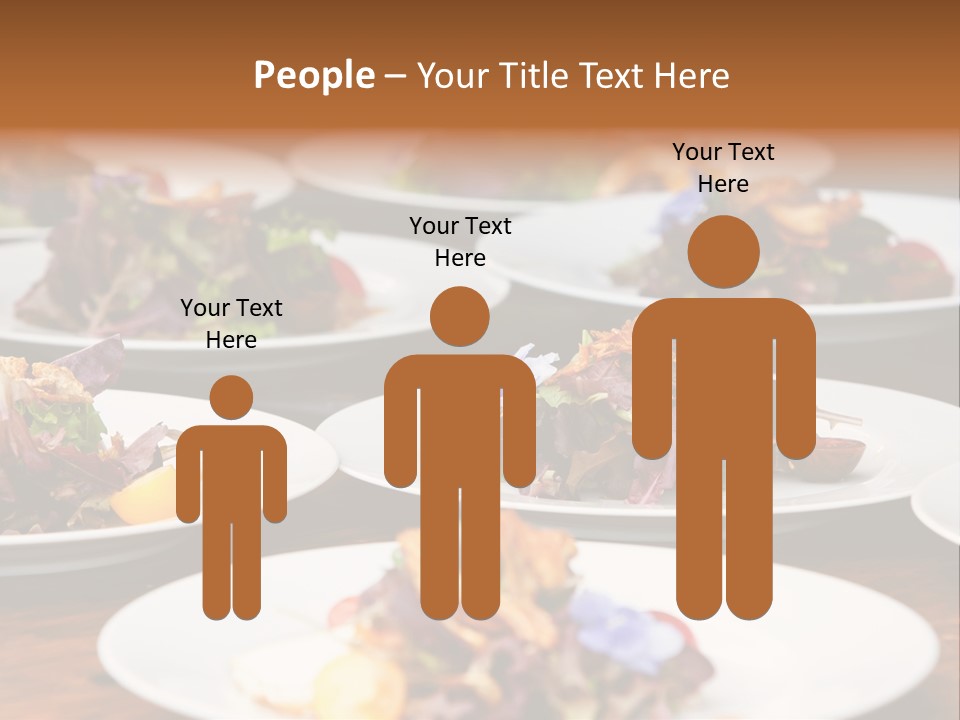A Table Topped With White Plates Filled With Different Types Of Food PowerPoint Template