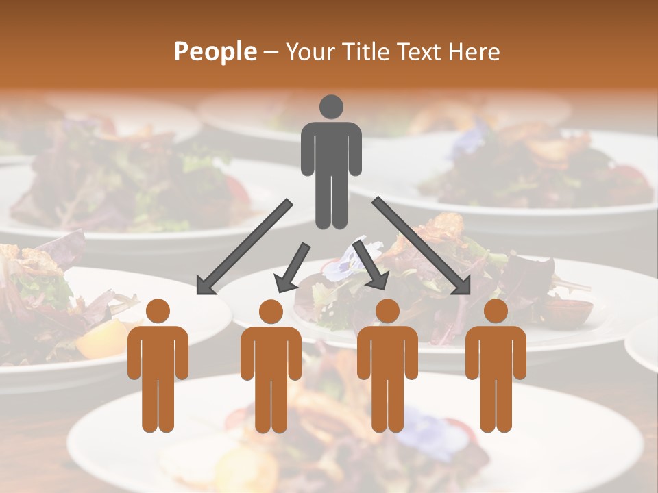 A Table Topped With White Plates Filled With Different Types Of Food PowerPoint Template