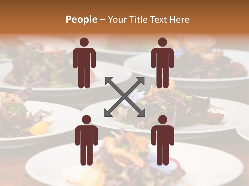 A Table Topped With White Plates Filled With Different Types Of Food PowerPoint Template