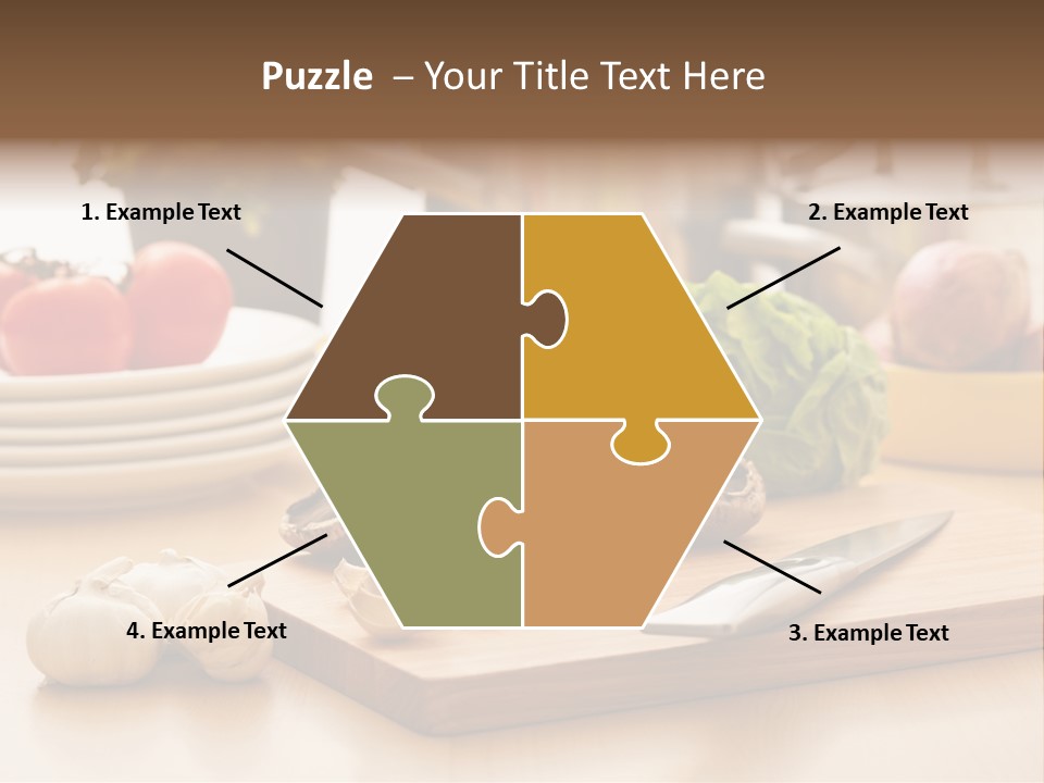 A Wooden Cutting Board Topped With Lots Of Vegetables PowerPoint Template