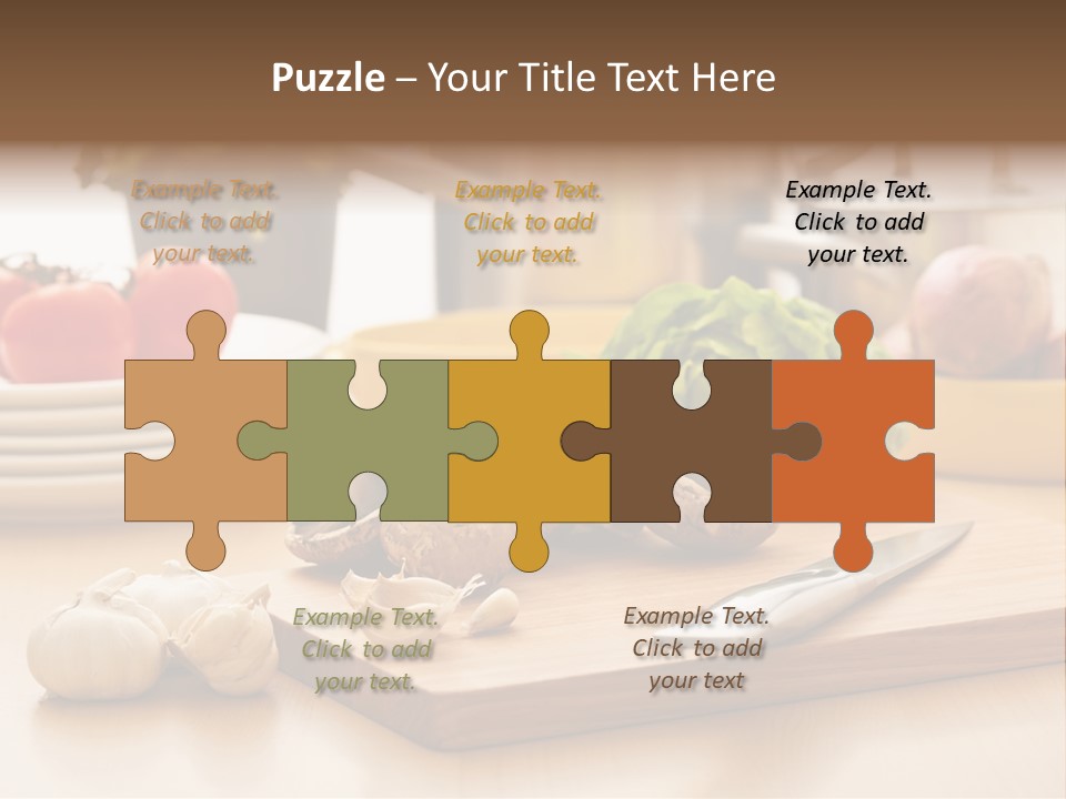 A Wooden Cutting Board Topped With Lots Of Vegetables PowerPoint Template