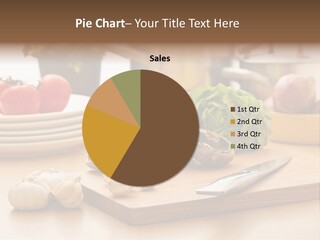 A Wooden Cutting Board Topped With Lots Of Vegetables PowerPoint Template