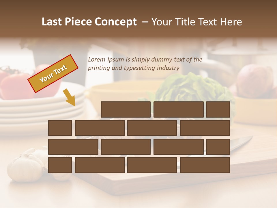 A Wooden Cutting Board Topped With Lots Of Vegetables PowerPoint Template