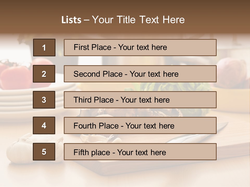 A Wooden Cutting Board Topped With Lots Of Vegetables PowerPoint Template