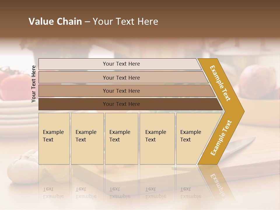 A Wooden Cutting Board Topped With Lots Of Vegetables PowerPoint Template
