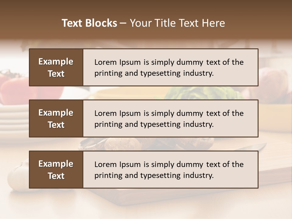A Wooden Cutting Board Topped With Lots Of Vegetables PowerPoint Template