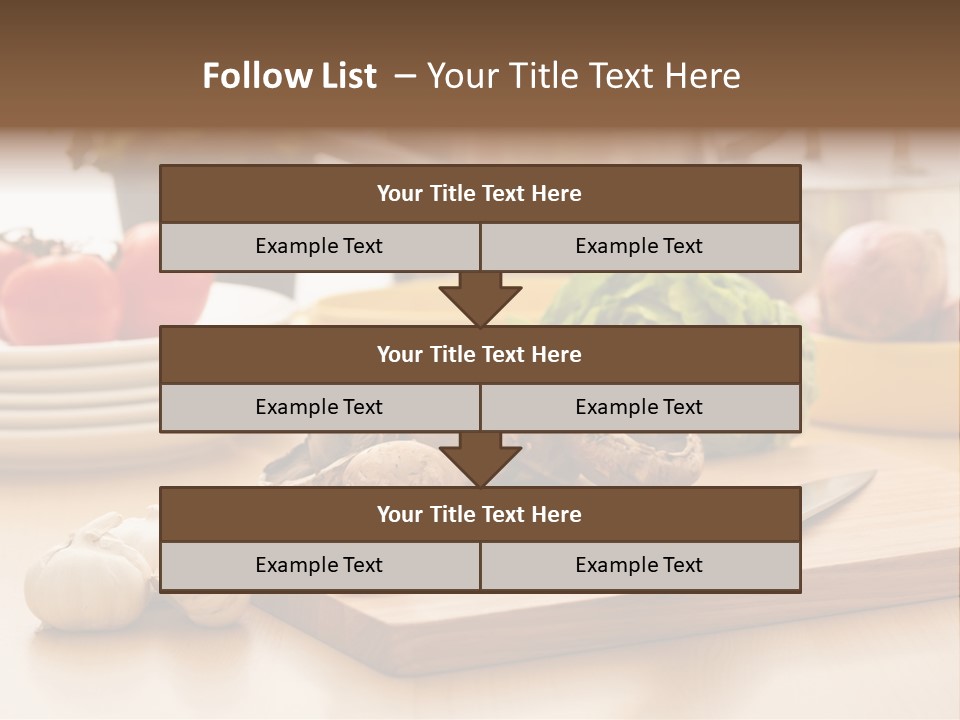 A Wooden Cutting Board Topped With Lots Of Vegetables PowerPoint Template