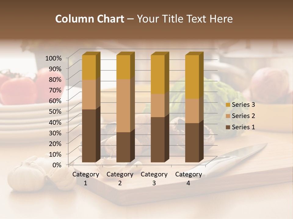 A Wooden Cutting Board Topped With Lots Of Vegetables PowerPoint Template