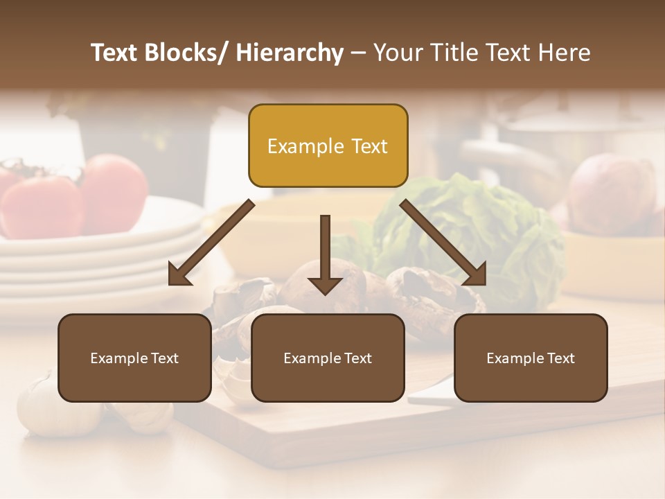 A Wooden Cutting Board Topped With Lots Of Vegetables PowerPoint Template