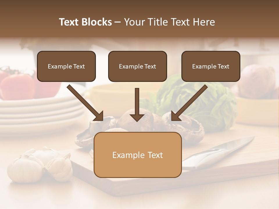 A Wooden Cutting Board Topped With Lots Of Vegetables PowerPoint Template