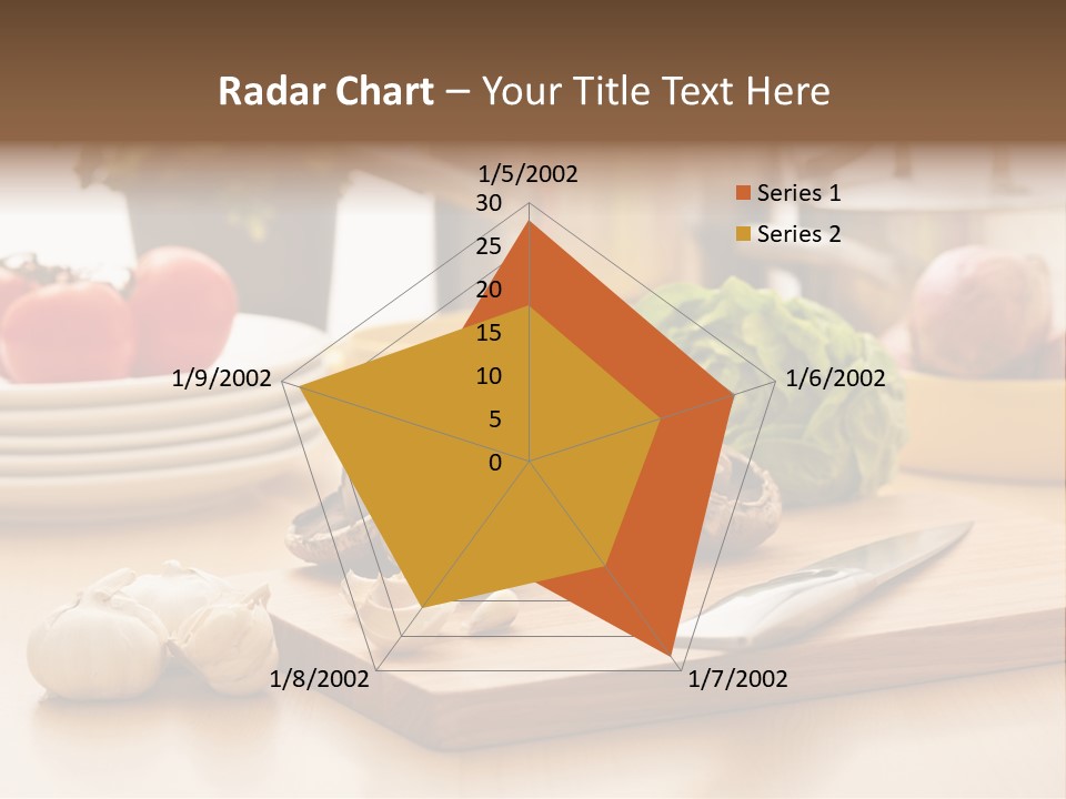 A Wooden Cutting Board Topped With Lots Of Vegetables PowerPoint Template