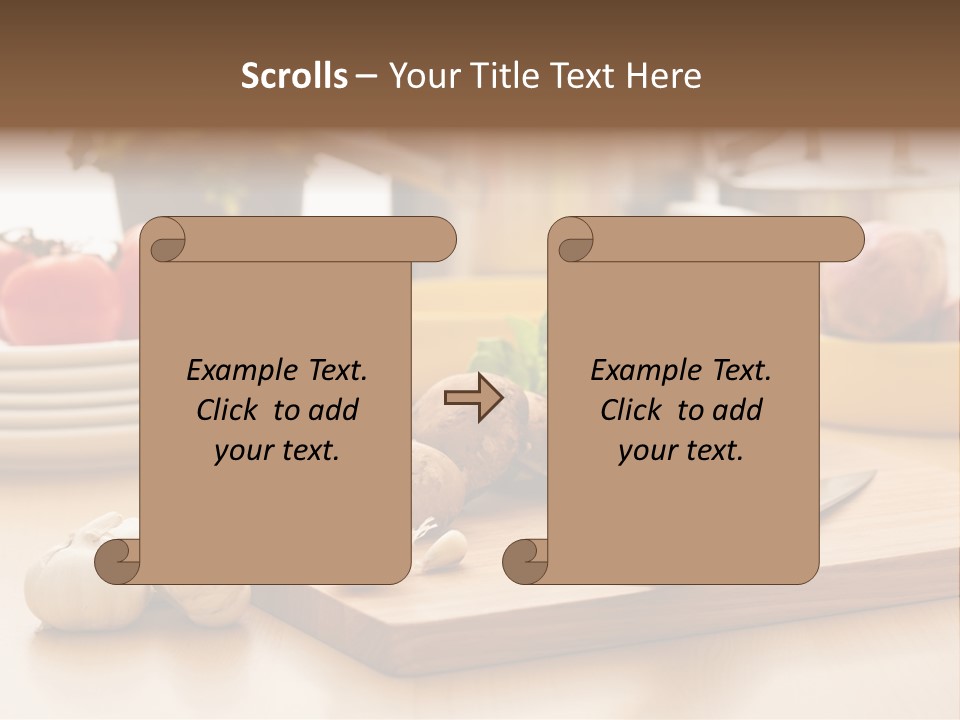 A Wooden Cutting Board Topped With Lots Of Vegetables PowerPoint Template