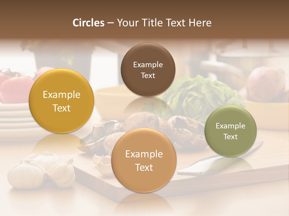 A Wooden Cutting Board Topped With Lots Of Vegetables PowerPoint Template