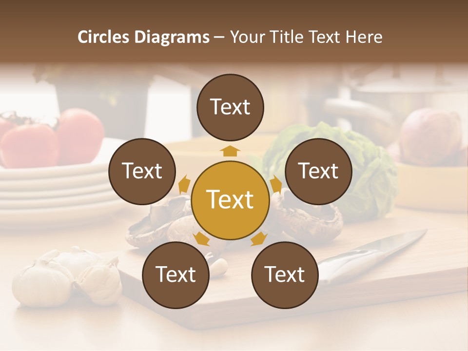 A Wooden Cutting Board Topped With Lots Of Vegetables PowerPoint Template