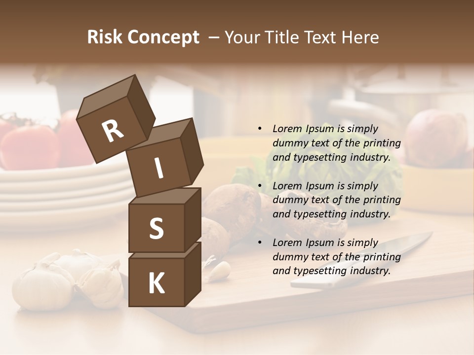 A Wooden Cutting Board Topped With Lots Of Vegetables PowerPoint Template