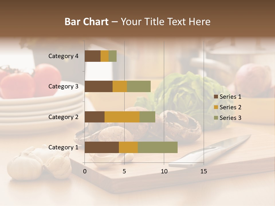 A Wooden Cutting Board Topped With Lots Of Vegetables PowerPoint Template