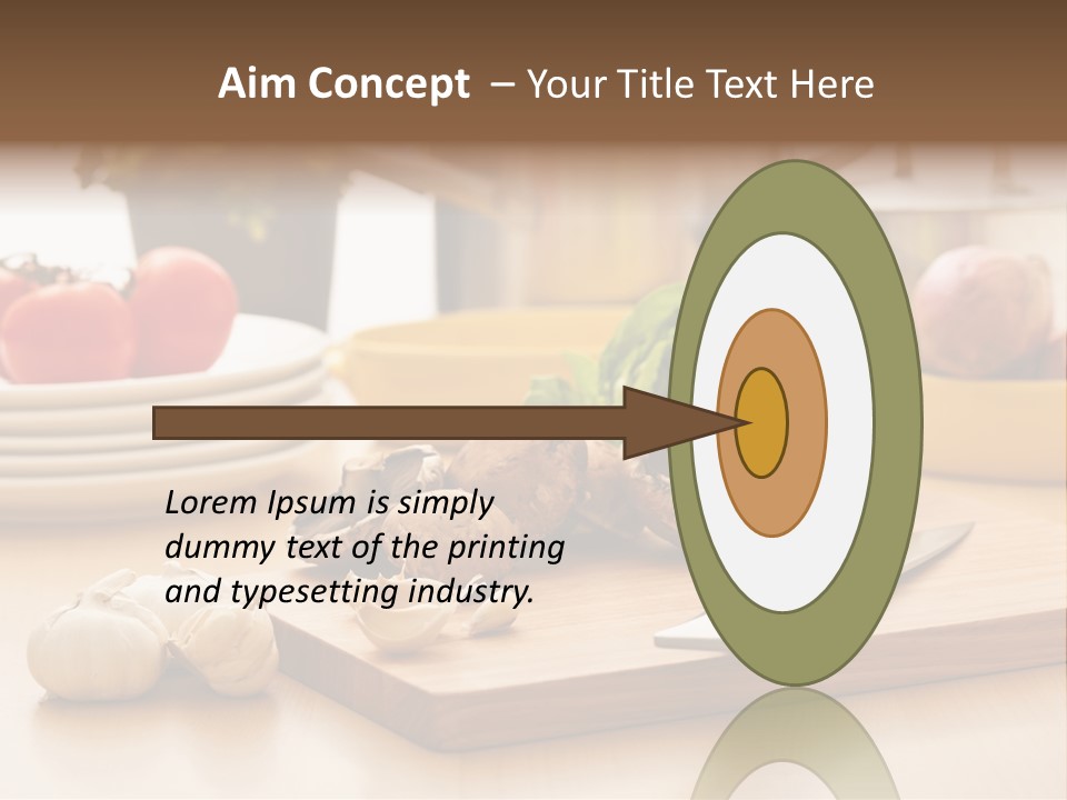 A Wooden Cutting Board Topped With Lots Of Vegetables PowerPoint Template