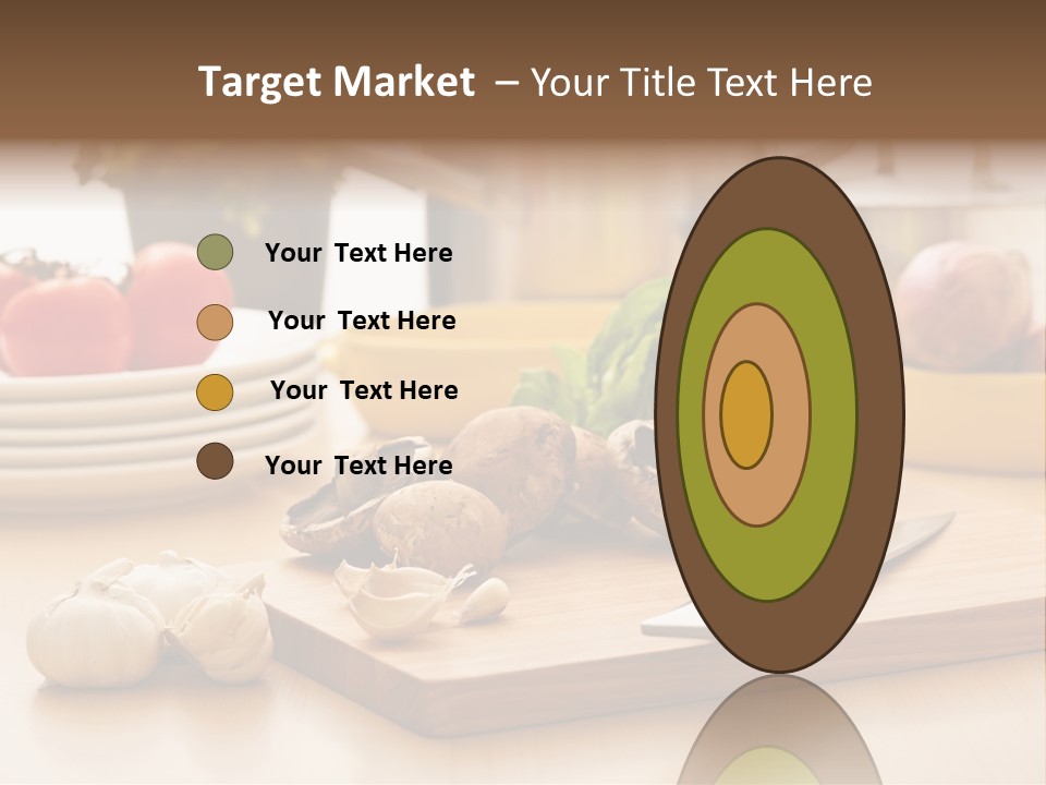 A Wooden Cutting Board Topped With Lots Of Vegetables PowerPoint Template