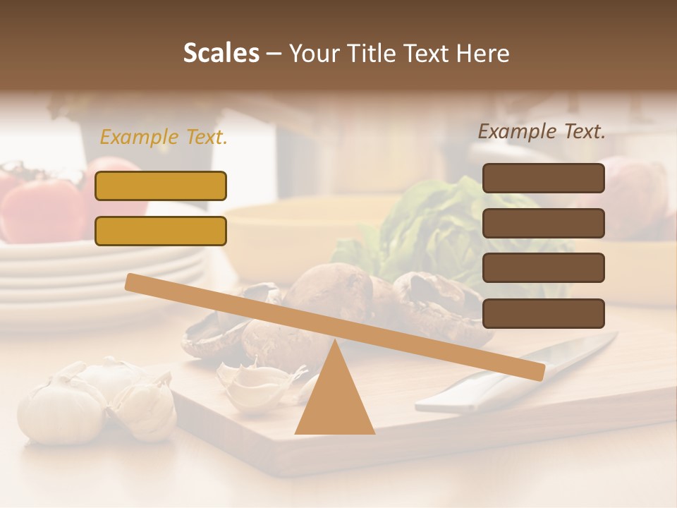 A Wooden Cutting Board Topped With Lots Of Vegetables PowerPoint Template