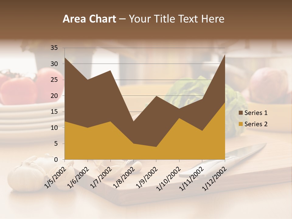 A Wooden Cutting Board Topped With Lots Of Vegetables PowerPoint Template