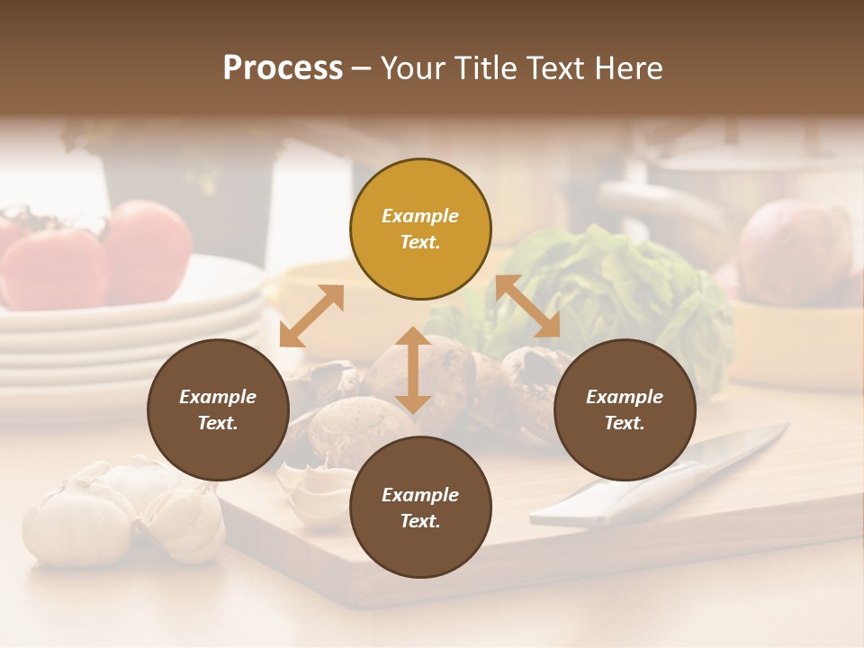 A Wooden Cutting Board Topped With Lots Of Vegetables PowerPoint Template