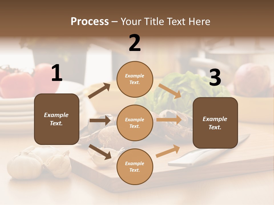 A Wooden Cutting Board Topped With Lots Of Vegetables PowerPoint Template