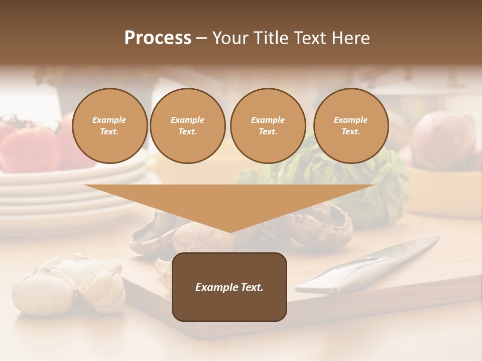 A Wooden Cutting Board Topped With Lots Of Vegetables PowerPoint Template