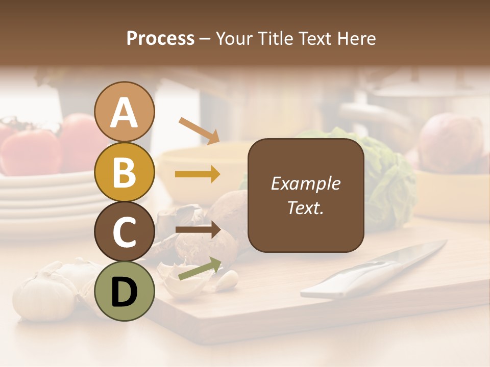 A Wooden Cutting Board Topped With Lots Of Vegetables PowerPoint Template
