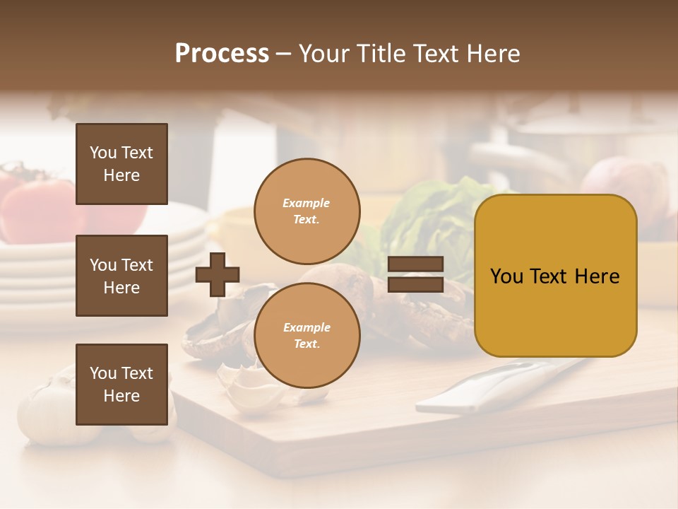 A Wooden Cutting Board Topped With Lots Of Vegetables PowerPoint Template