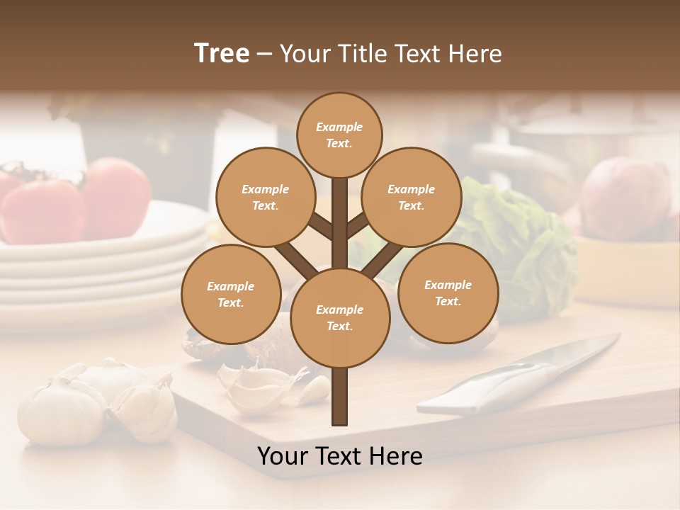 A Wooden Cutting Board Topped With Lots Of Vegetables PowerPoint Template