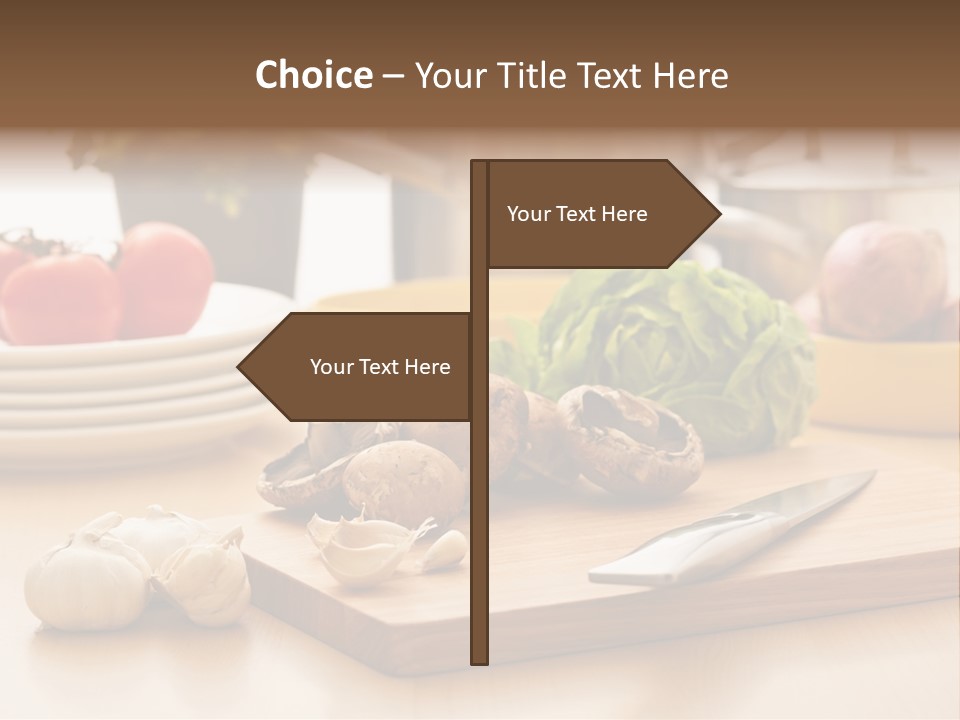 A Wooden Cutting Board Topped With Lots Of Vegetables PowerPoint Template