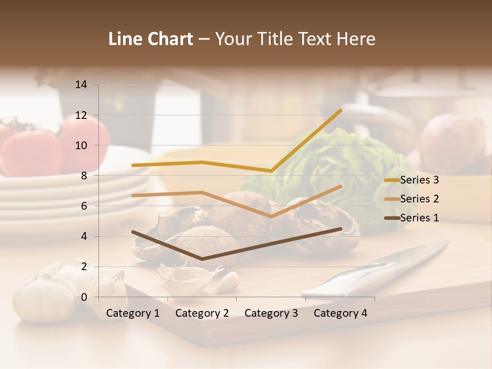 A Wooden Cutting Board Topped With Lots Of Vegetables PowerPoint Template