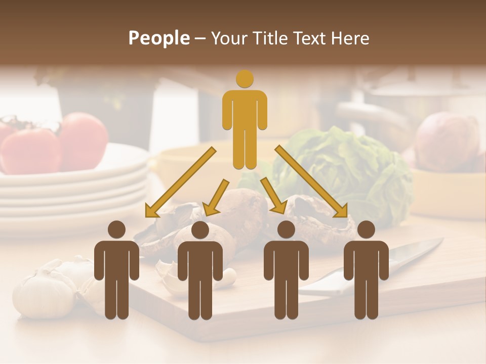 A Wooden Cutting Board Topped With Lots Of Vegetables PowerPoint Template