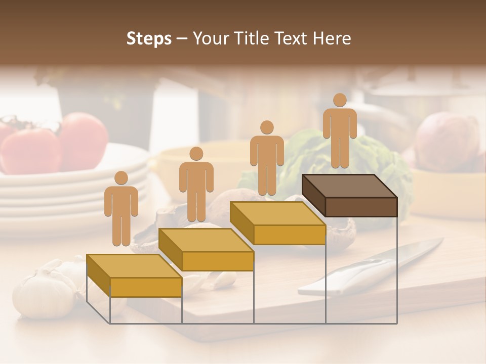 A Wooden Cutting Board Topped With Lots Of Vegetables PowerPoint Template